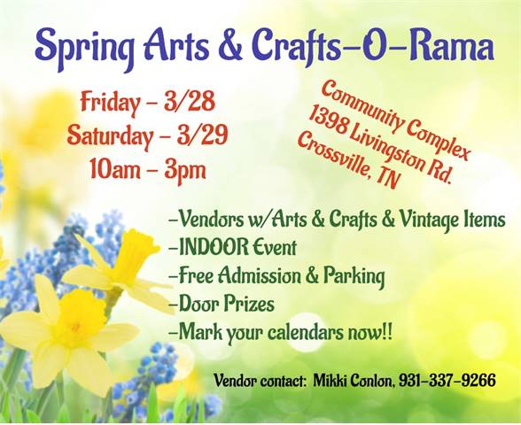 Spring 2025 Arts & Crafts-O-Rama